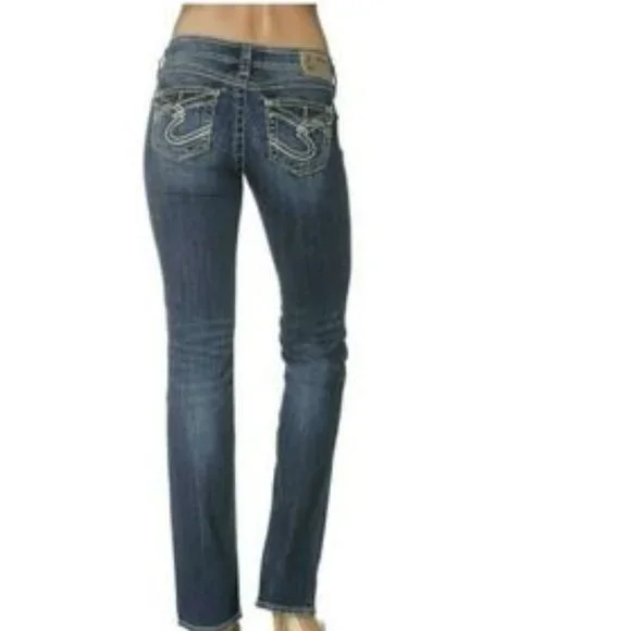 Silver Suki Mid slim boot cut jeans size 25x31 - Picture 1 of 7